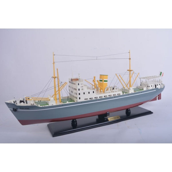 HomeRoots 10" Hand-Painted Unfinished Wood Model Boat - Nautical Décor Accent for Home & Unique Gift Idea 624231