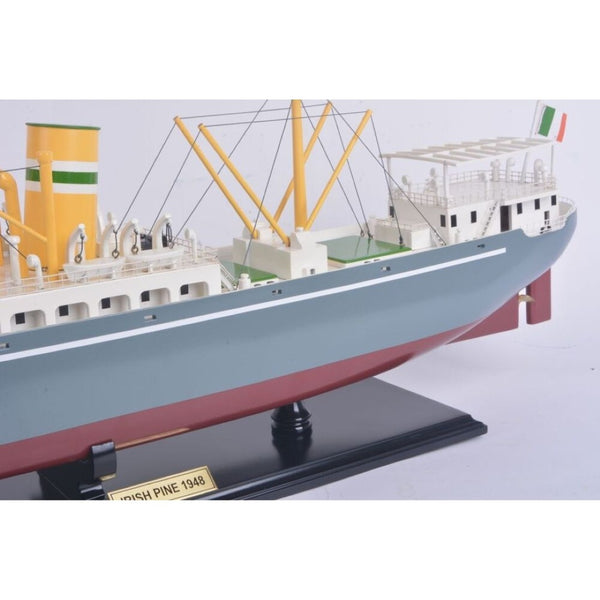 HomeRoots 10" Hand-Painted Unfinished Wood Model Boat - Nautical Décor Accent for Home & Unique Gift Idea 624231
