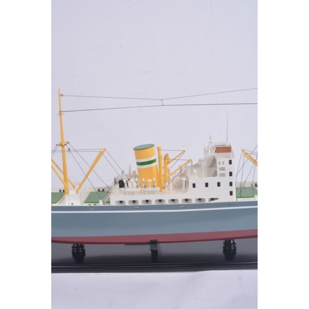HomeRoots 10" Hand-Painted Unfinished Wood Model Boat - Nautical Décor Accent for Home & Unique Gift Idea 624231