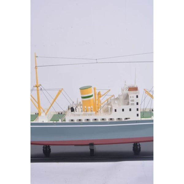 HomeRoots 10" Hand-Painted Unfinished Wood Model Boat - Nautical Décor Accent for Home & Unique Gift Idea 624231
