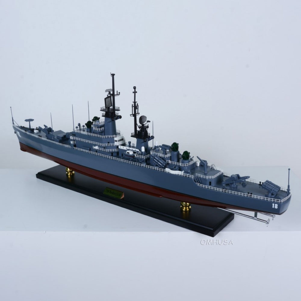 HomeRoots 13" Hand-Painted Unfinished Wood Model Boat - Nautical Vintage Accent for Home Décor & Gifts 624241