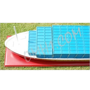 HomeRoots 11" Hand-Painted Wooden Model Boat – Vintage Nautical Decor for Home, Unique Gift for All Occasions 624243