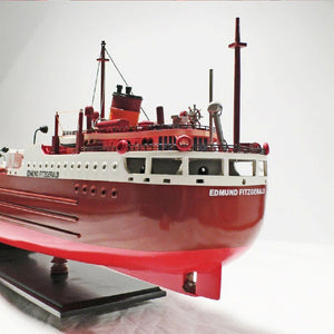 HomeRoots 9" Hand-Painted Wooden Model Boat – Rustic Nautical Decor for Home, Unique Gift for Any Occasion 624244