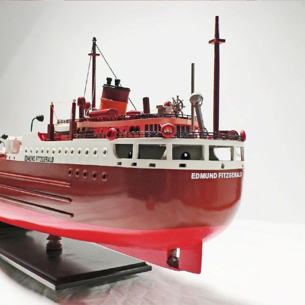 HomeRoots 9" Hand-Painted Wooden Model Boat – Rustic Nautical Decor for Home, Unique Gift for Any Occasion 624244