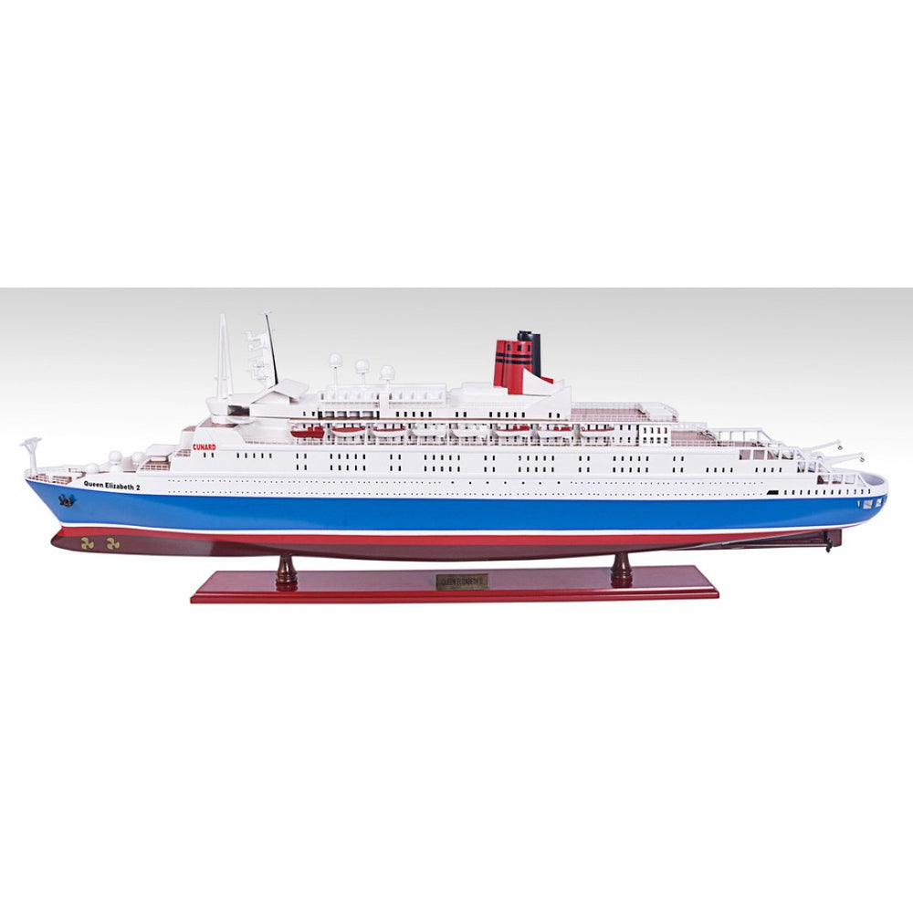 HomeRoots 14" Hand-Painted Unfinished Wood Model Boat – Nautical Decor for Coastal Homes & Collectors' Delight! 624245