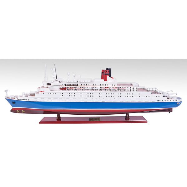 HomeRoots 14" Hand-Painted Unfinished Wood Model Boat – Nautical Decor for Coastal Homes & Collectors' Delight! 624245