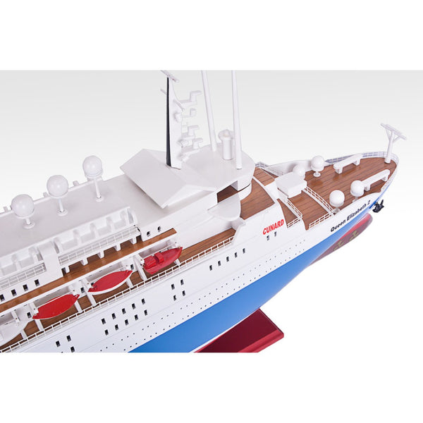 HomeRoots 14" Hand-Painted Unfinished Wood Model Boat – Nautical Decor for Coastal Homes & Collectors' Delight! 624245