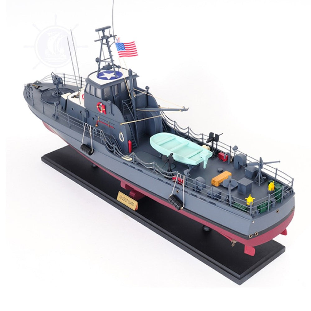 HomeRoots 17" Hand-Painted Unfinished Wood Model Boat - Vintage Charm, Artisanal Craftsmanship & Unique Décor Piece 624247