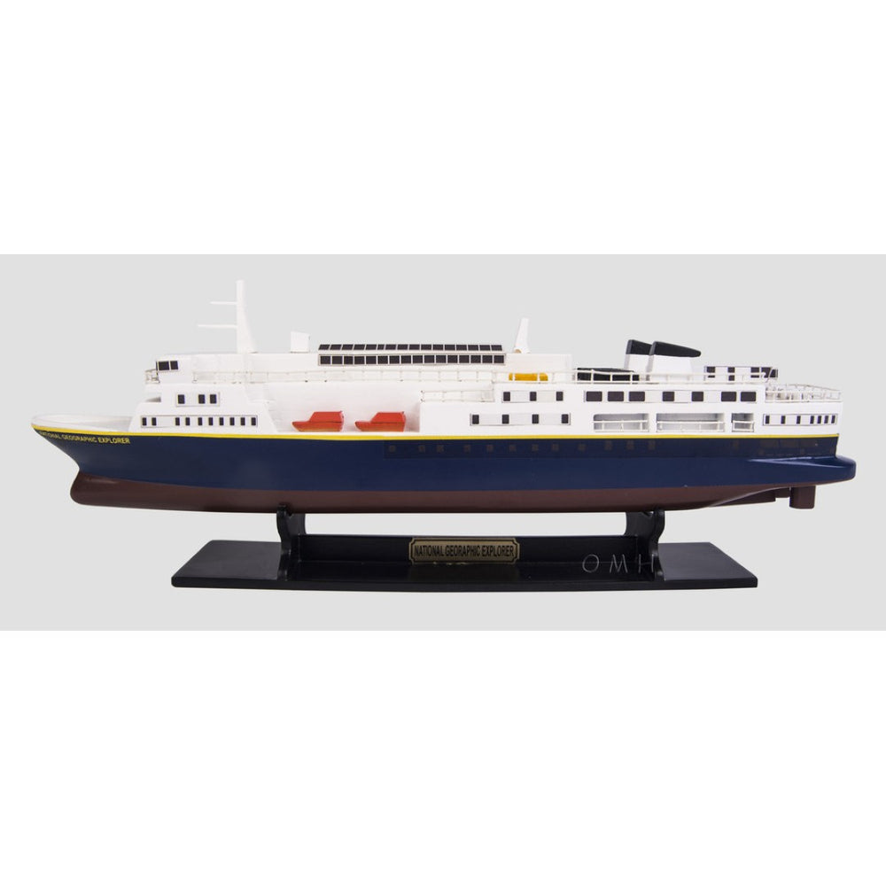 HomeRoots 5" Hand-Painted Vintage Wood Model Boat – Unique Nautical Décor for Home, Gifts & Tabletop Accents 624251