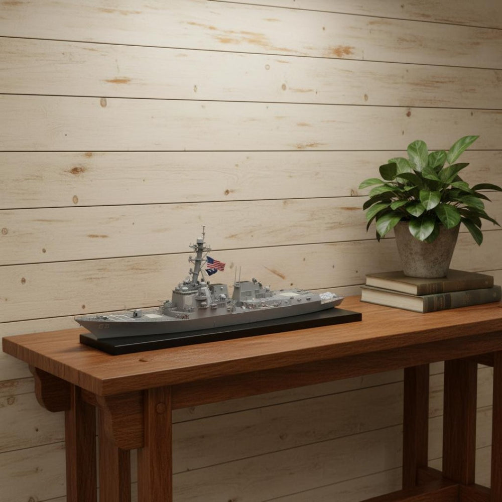 HomeRoots 10" Hand-Painted Unfinished Wood Model Boat – Vintage Coastal Decor for Home, Office & Gift Ideas 624274