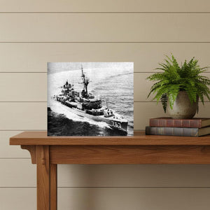 HomeRoots 10" Hand-Painted Wooden Model Boat – Nautical Décor for Unique Home Accents and Collectors' Delight 624296