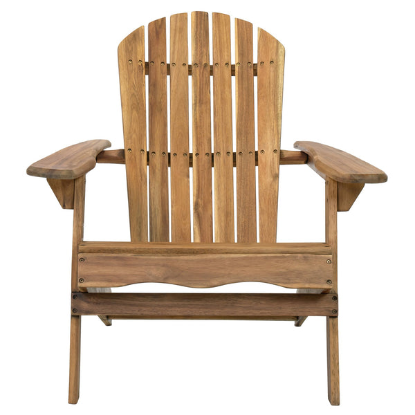 English Elm Christopher Knight Home® - Malibu Handcrafted Adirondack Chair - Durable Acacia Wood, Rustic Style, Foldable For Easy Storage N770P241668M