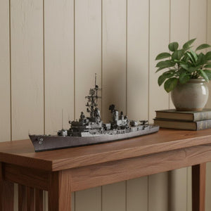 10 Inch Handcrafted Wooden Sailboat Figurine Rustic Coastal Decor Accent Piece