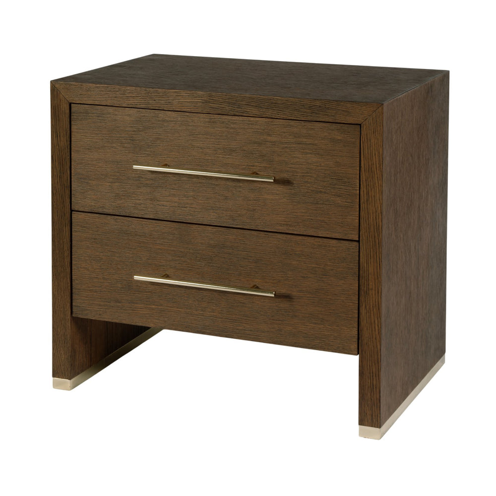 Butler Porter Nightstand - 28" Rectangular Wood Design with 2 Drawers, Stylish & Functional Storage