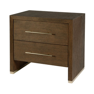 Butler Porter Nightstand - 28" Rectangular Wood Design with 2 Drawers, Stylish & Functional Storage