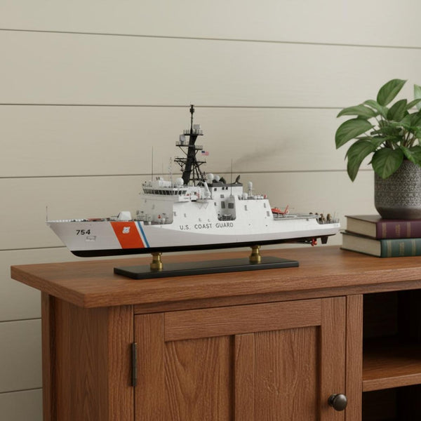 HomeRoots 10" Hand Painted Unfinished Wooden Model Boat - Timeless Nautical Charm for Home Décor & Gifting 624365