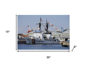 HomeRoots 10" Unfinished Wood Model Boat – Hand-Painted Nautical Décor for Home, Unique Gift Idea & Display Piece 624380