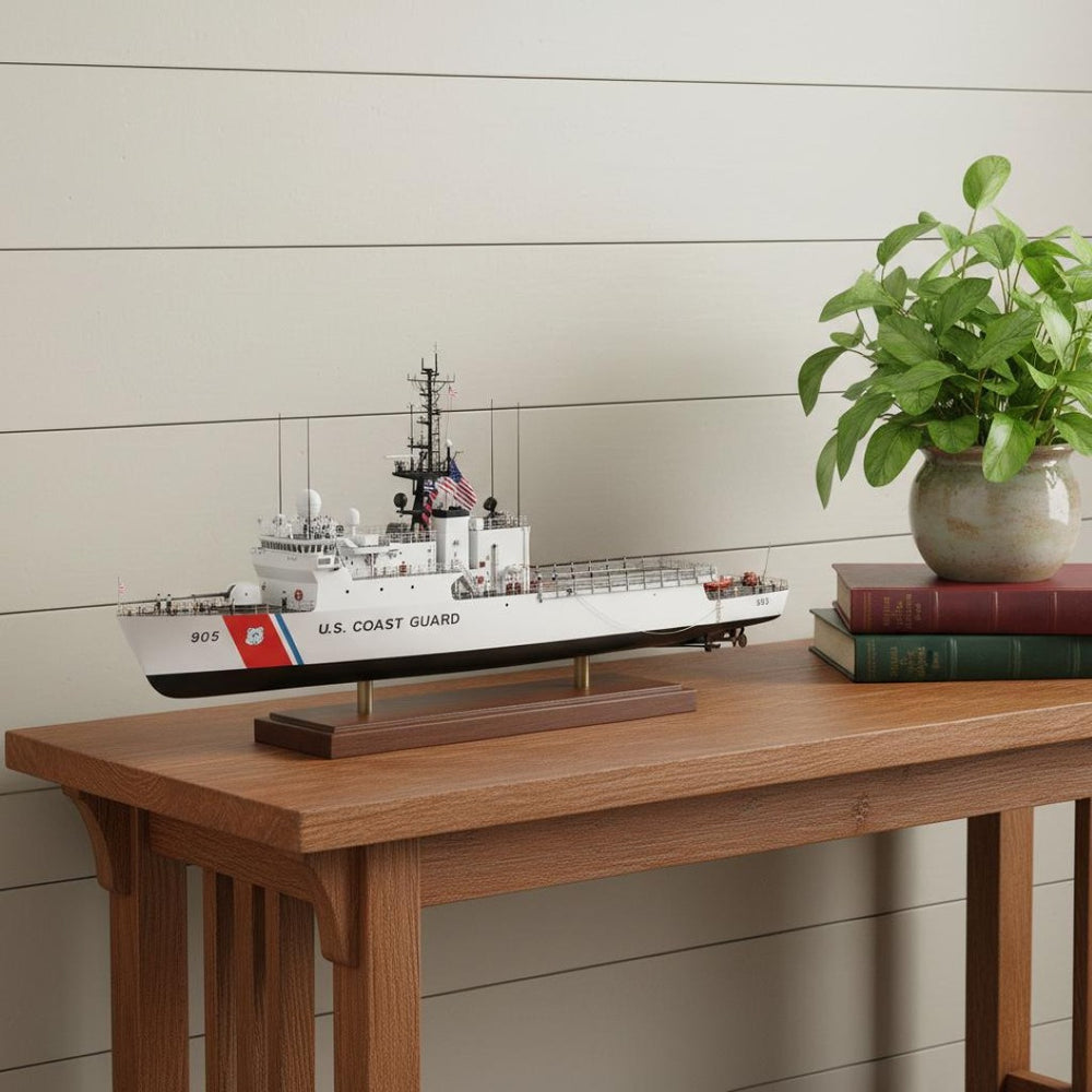 HomeRoots 10" Vintage-Inspired Hand-Painted Wood Model Boat – Perfect Nautical Décor for Home & Gift Giving 624389