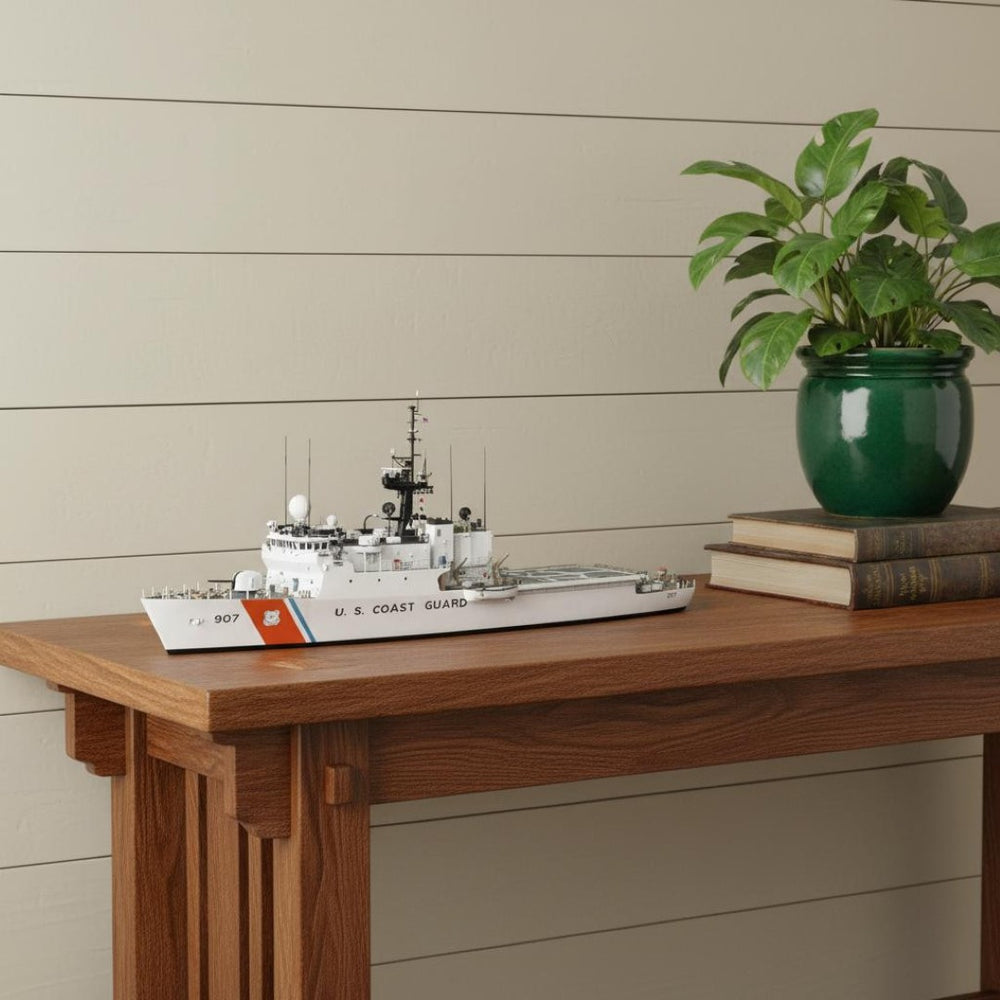 HomeRoots 10" Hand-Painted Vintage Nautical Wood Model Boat – Unique Home Decor & Thoughtful Gift Idea 624391