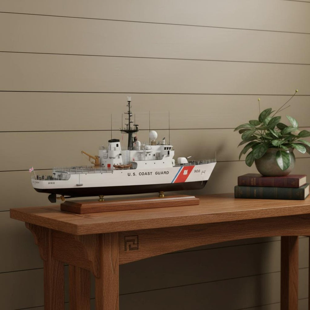 HomeRoots 10" Handcrafted Vintage-Inspired Wood Model Boat – Unique Nautical Décor for Home & Gift Ideas 624392