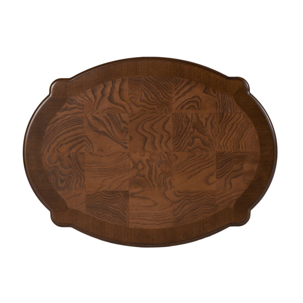 Butler Specialty Butler Ethel Oval Accent Table With 2 Drawers & Open Shelf - Timeless Elegance For Any Space Brown Poplar Wood,Mdf,Plywood,Acacia,Pine 6244024-butler