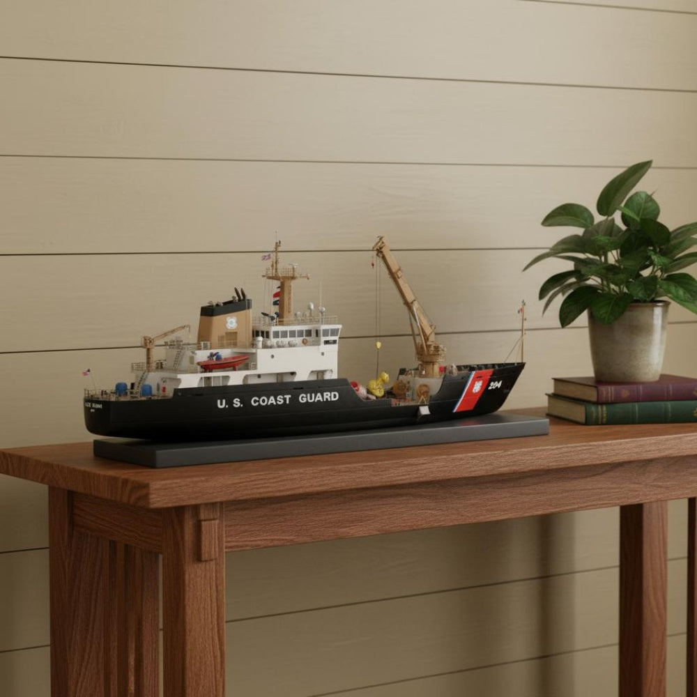 HomeRoots 10" Handcrafted Wood Model Boat - Vintage Nautical Décor for Coastal Homes & Unique Gift Ideas 624431