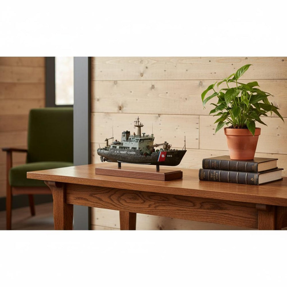 HomeRoots 10" Hand-Painted Vintage Model Boat - Nautical Decor for Home & Office, Perfect Gift for Collectors 624432