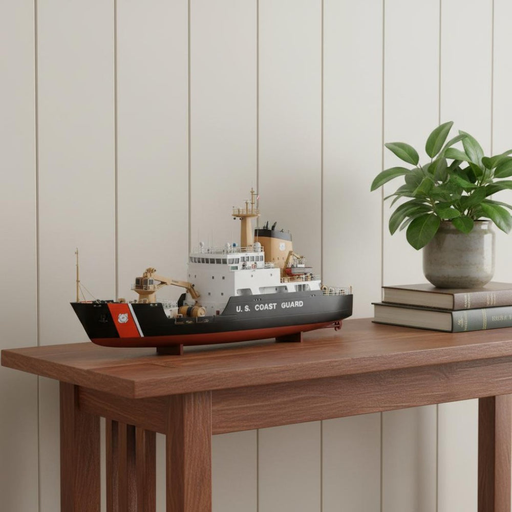 HomeRoots 10" Hand-Painted Wooden Model Boat - Vintage Nautical Decor for Home, Gifts & Coastal Accents! 624440