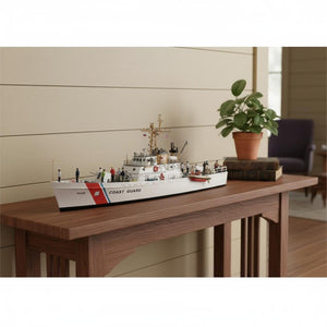 HomeRoots 10" Hand-Painted Wooden Model Boat – Unique Nautical Decor for Home, Gifts & Tabletop Accent 624449