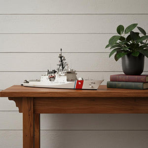 HomeRoots 10" Hand-Painted Unfinished Wood Model Boat - Nautical Decor Accent for Home, Gifts & Customization 624482