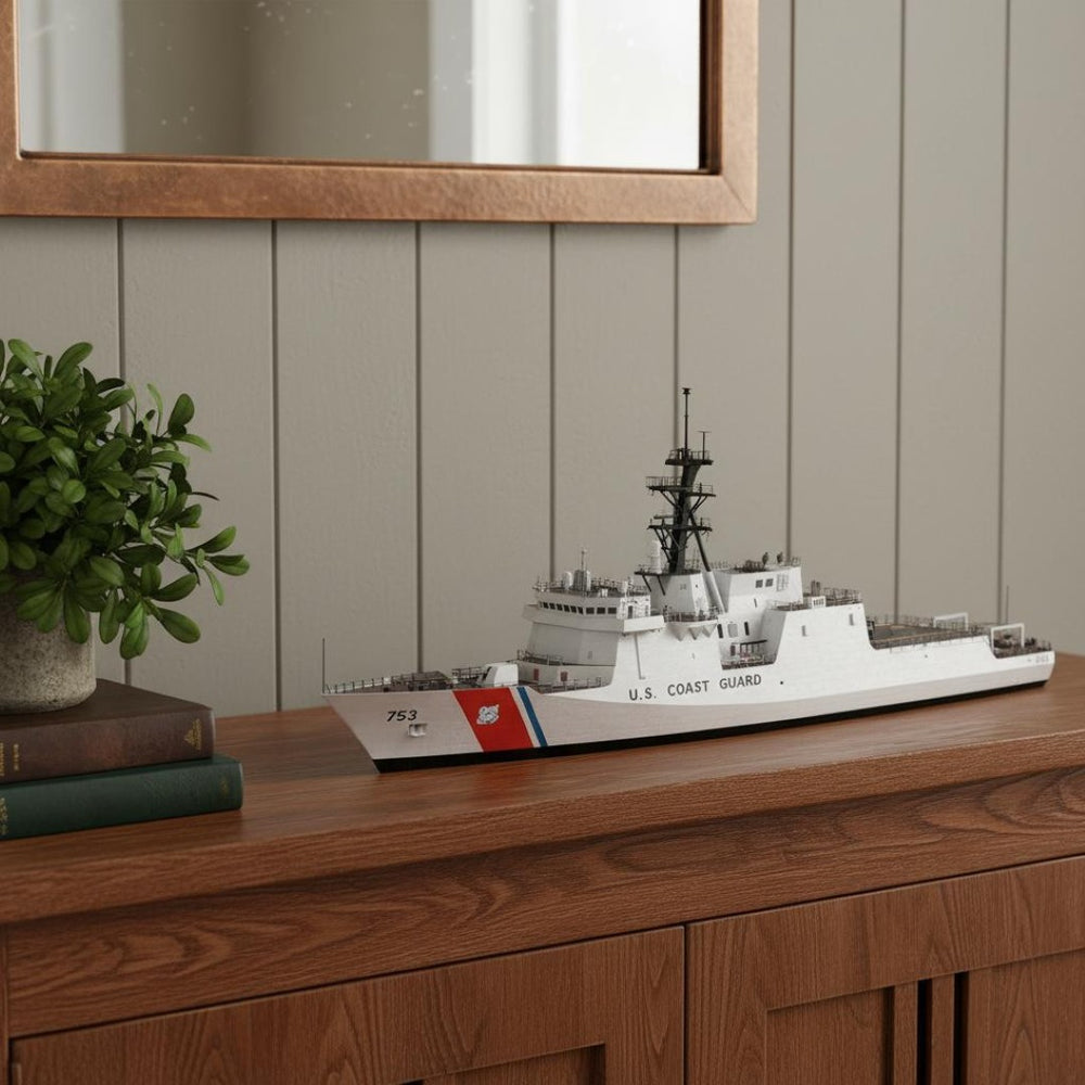 HomeRoots 10" Hand-Painted Vintage Model Boat - Coastal Charm Décor for Home, Unique Gift for Any Occasion 624483
