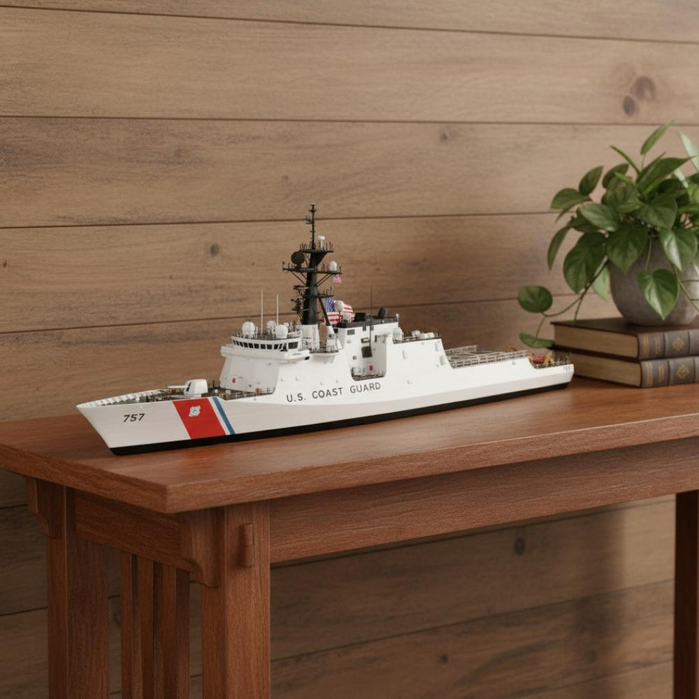 HomeRoots 10" Unfinished Wood Hand Painted Model Boat – Vintage Nautical Decor for Home & Unique Gift Idea 624487