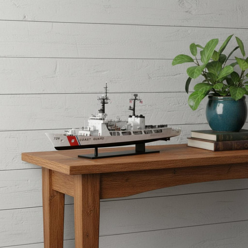 HomeRoots 10" Hand-Painted Unfinished Wood Model Boat – Vintage Nautical Décor for Home & Office Accents 624503
