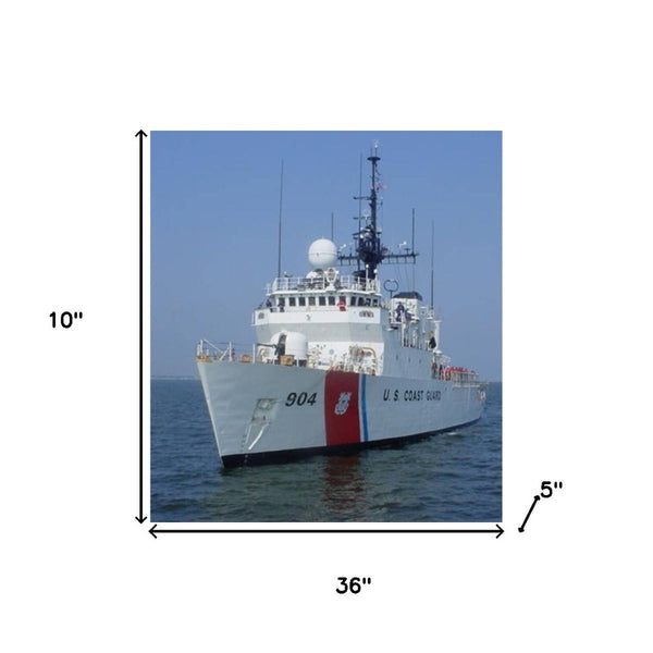 HomeRoots 10" Hand Painted Wooden Model Boat - Unique Nautical Décor for Home, Office & Thoughtful Gifts 624507