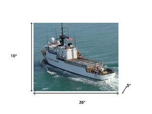 HomeRoots 10" Hand-Painted Unfinished Wood Model Boat - Unique Coastal Decor for Home & Thoughtful Gift 624512