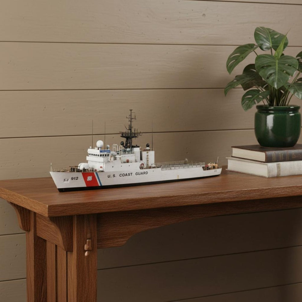 HomeRoots 10" Hand-Painted Model Boat – Vintage Nautical Charm for Home Décor, Unique Artisan Craftsmanship 624514