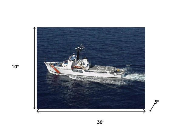 HomeRoots 10" Hand-Painted Wooden Model Boat – Nautical Charm for Home Decor, Unique Gift for All Occasions 624520