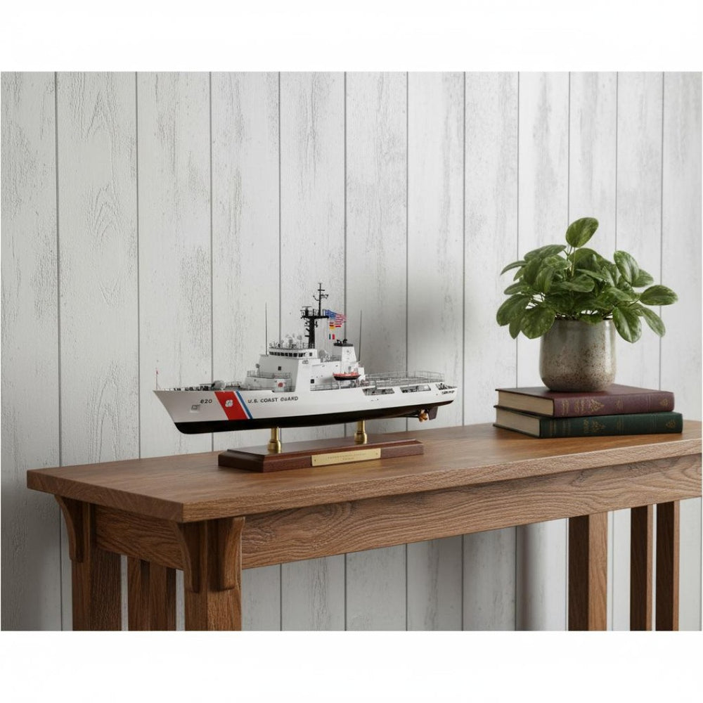 HomeRoots 10" Hand-Painted Unfinished Wood Model Boat – Vintage Coastal Décor for Home and Thoughtful Gifts 624521
