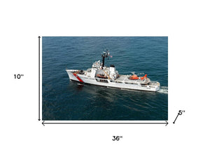 HomeRoots 10" Hand-Painted Wooden Model Boat - Timeless Nautical Decor for Home & Perfect Unique Gift Idea 624525
