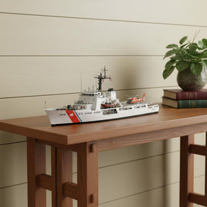 HomeRoots 10" Hand-Painted Wooden Model Boat - Timeless Nautical Decor for Home & Perfect Unique Gift Idea 624525