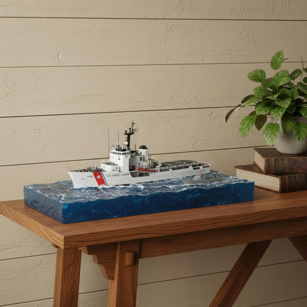 HomeRoots 10" Hand-Painted Unfinished Wood Model Boat – Unique Nautical Decor for Home, Ideal Gift Idea! 624531