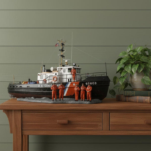 HomeRoots 10" Hand-Painted Model Boat - Unique Nautical Decor for Home, Perfect Tabletop Accent & Gift Idea 624534