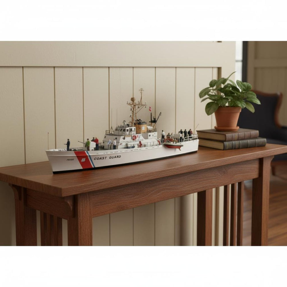 HomeRoots 10" Handcrafted Wooden Model Boat - Vintage Nautical Charm, Perfect for Home Décor & Gifts 624568