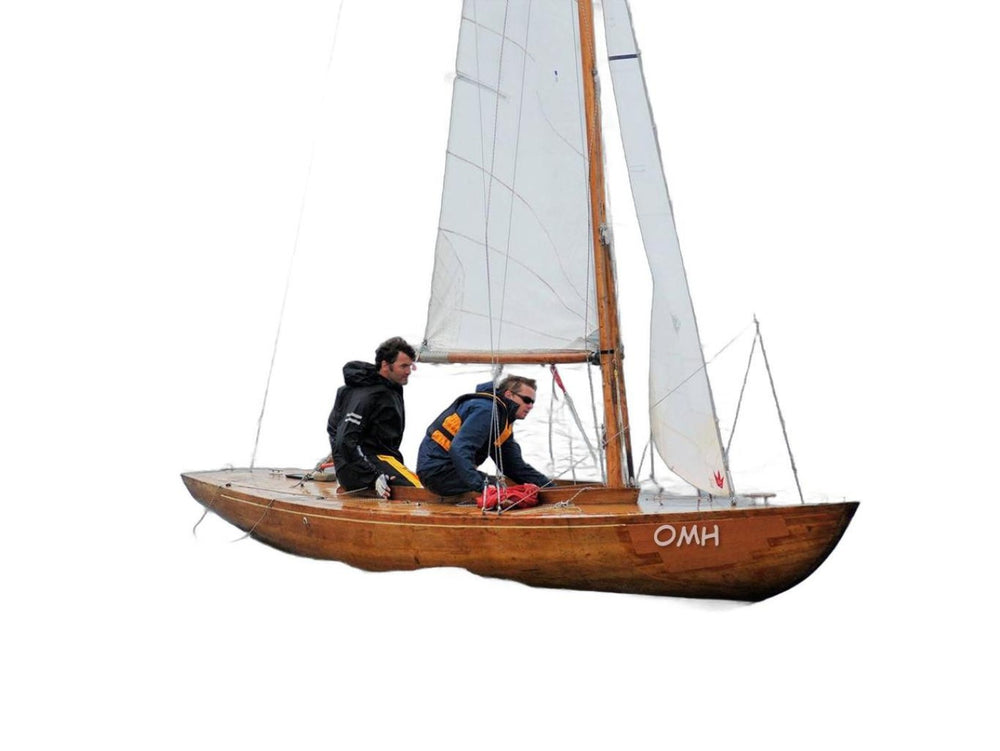 HomeRoots 32" Hand-Painted Unfinished Wood Model Boat - Vintage Charm for Coastal Décor & Unique Gift Idea 624611