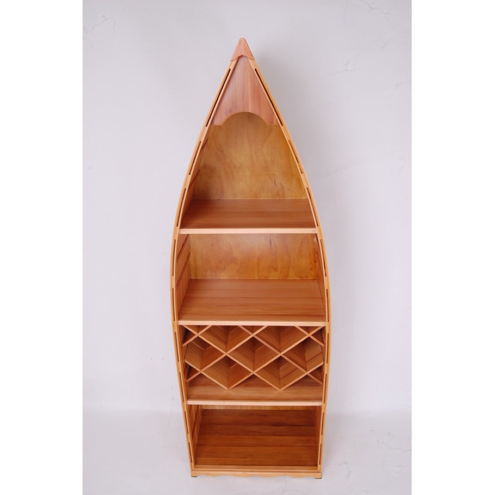HomeRoots 74" Hand-Painted Unfinished Wood Model Boat - Artisan Nautical Décor for Vintage Home Accents 624616