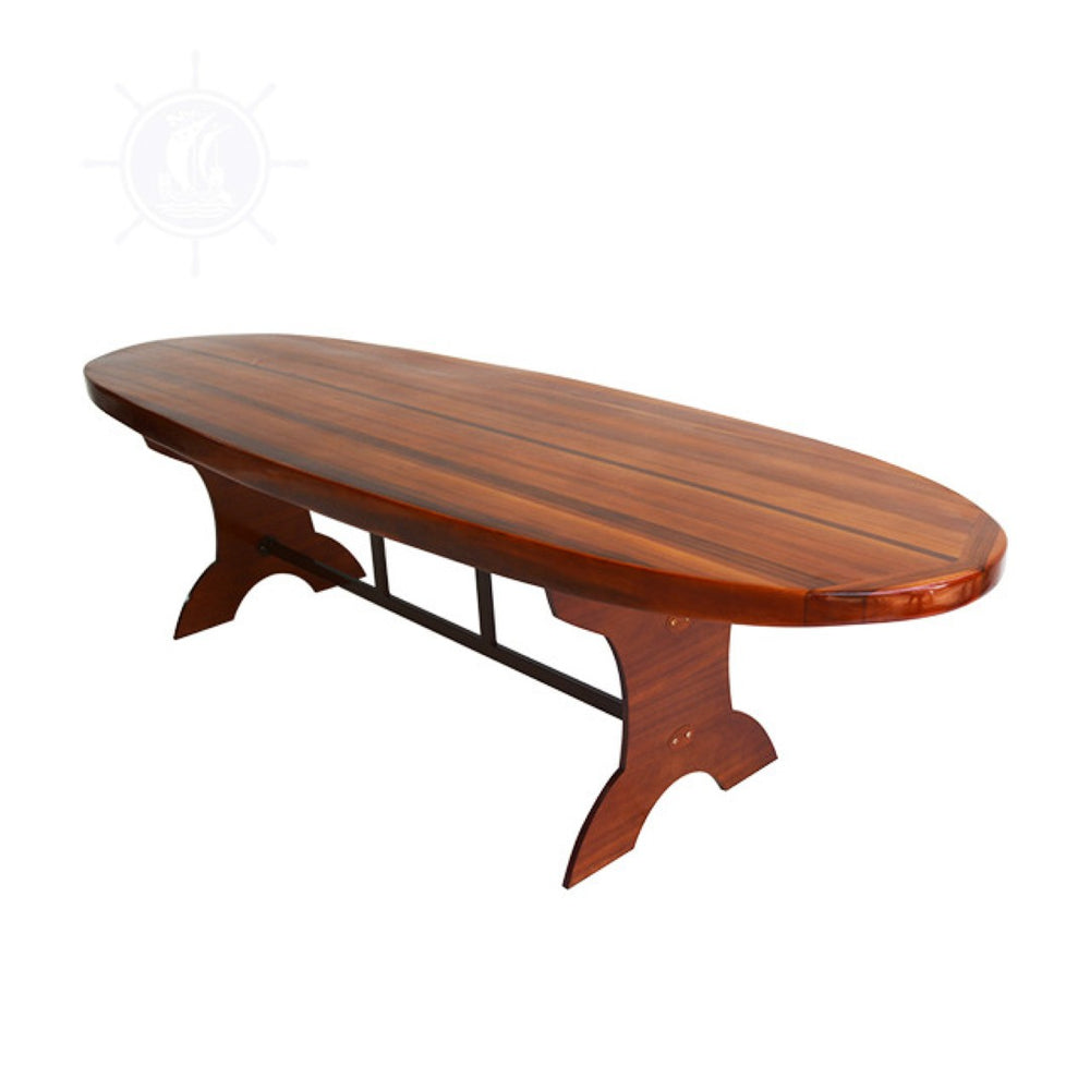 HomeRoots 30" Hand-Painted Unfinished Wood Model Boat - Vintage Nautical Decor for Home, Unique Accent Piece 624620