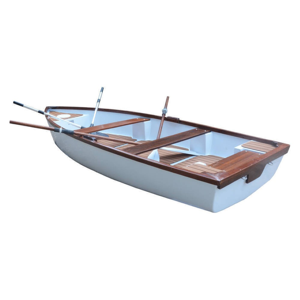 HomeRoots 20" Hand-Painted Wood Model Boat - Vintage Charm for Home Decor, Artisan Craftsmanship Gift Idea 624624