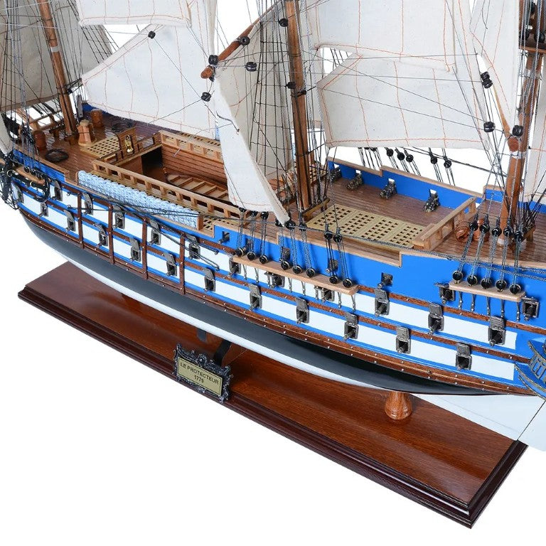 HomeRoots 23 Inch Handcrafted Unfinished Wooden Sailboat Sculpture Coastal Nautical Decor Accent 624653