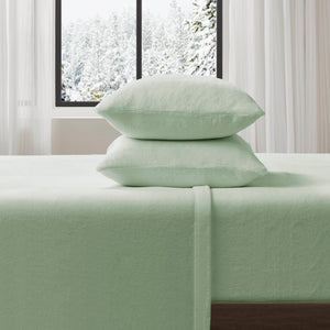 JLA Home True North by Sleep Philosophy - Micro Plush Sheet Set by Sleep Philosophy — Ultra-Soft Brushed, Lightweight Warmth, OEKO-TEX Certified Bedding Green BL20-0458