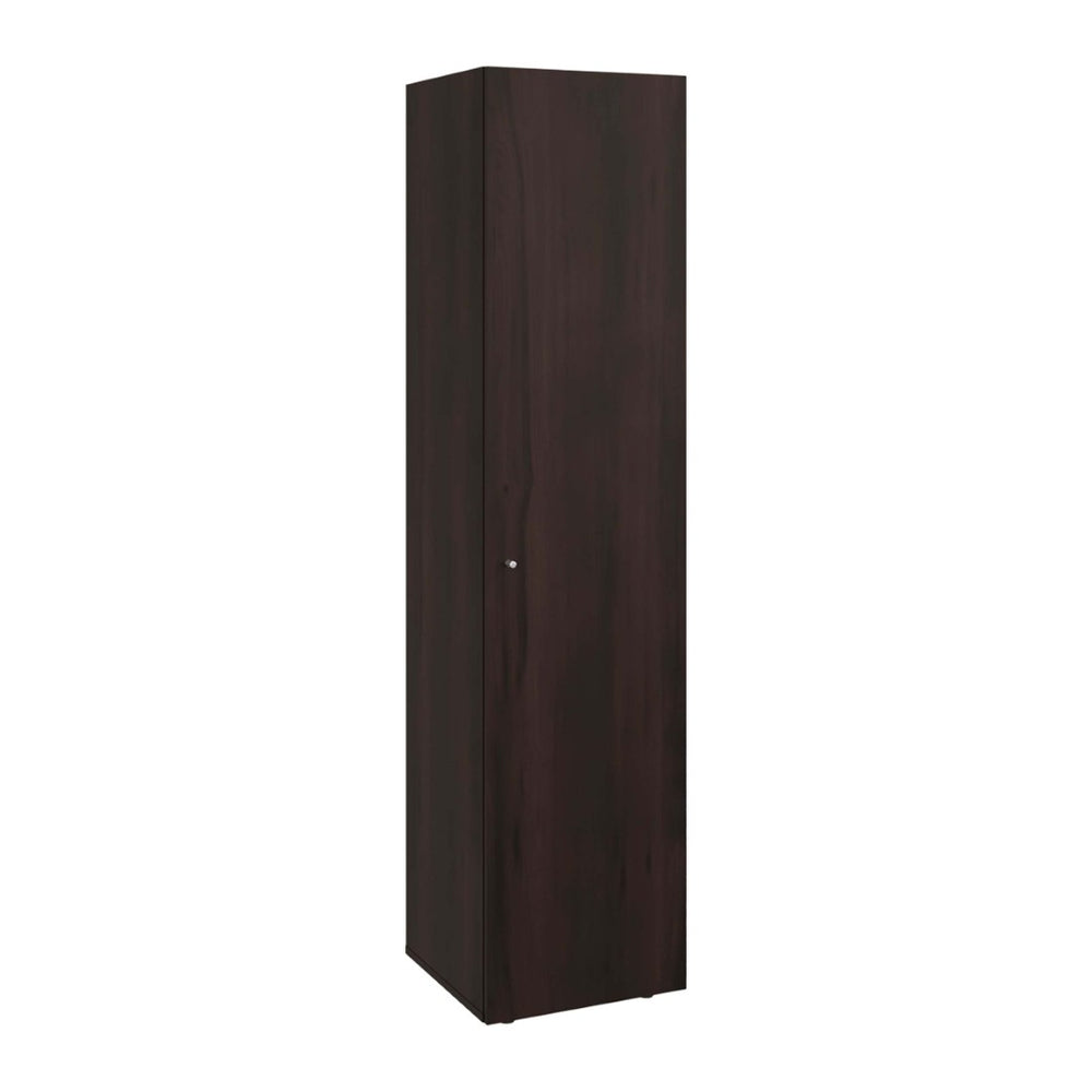 English Elm Wenge Finish Slim Four Shelf Storage Cabinet for Bedroom Hallway or Tight Spaces B062P483763